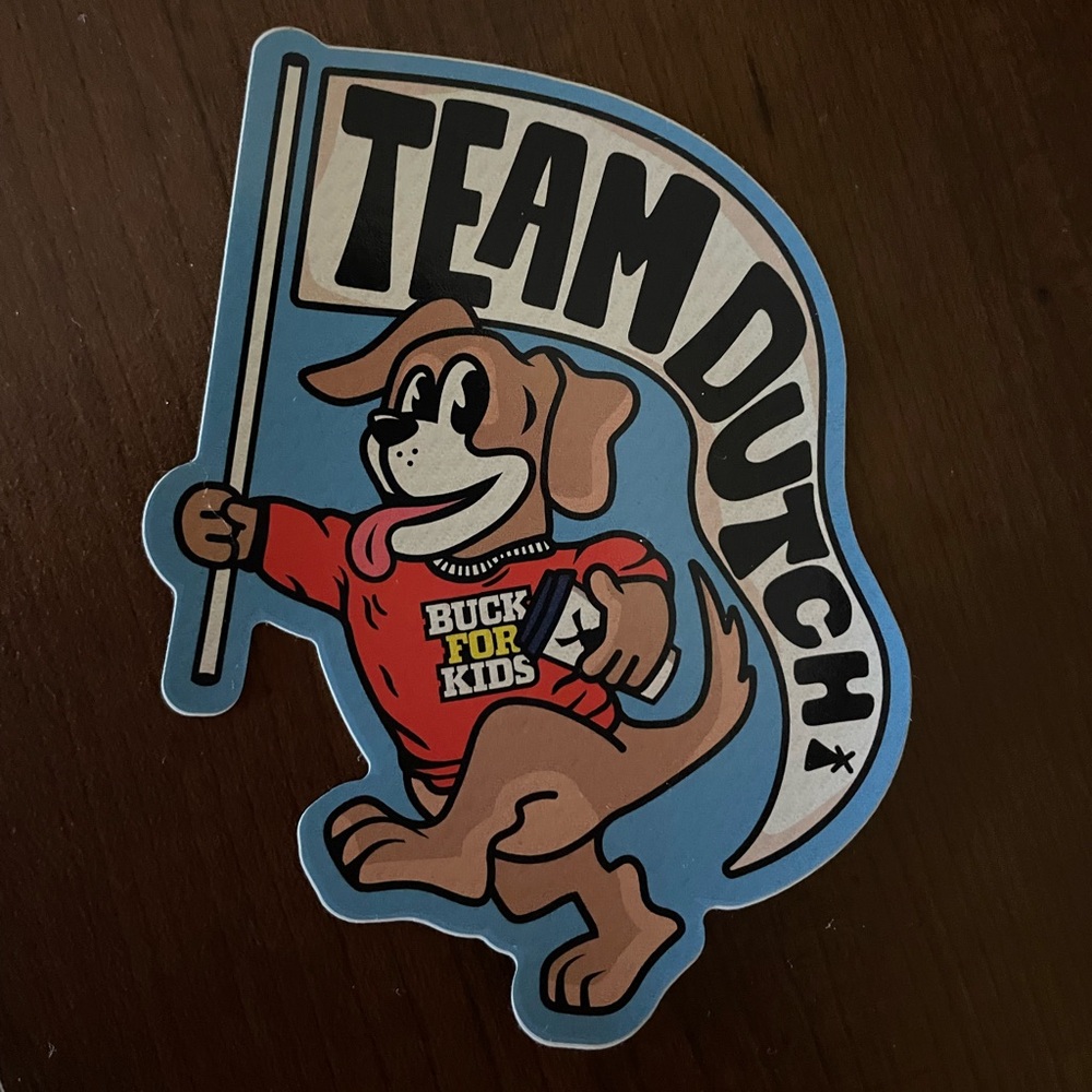 Dutch Bros Buck for Kids Day 2024 sticker